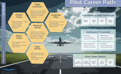 Pilot Career Path Infographic
